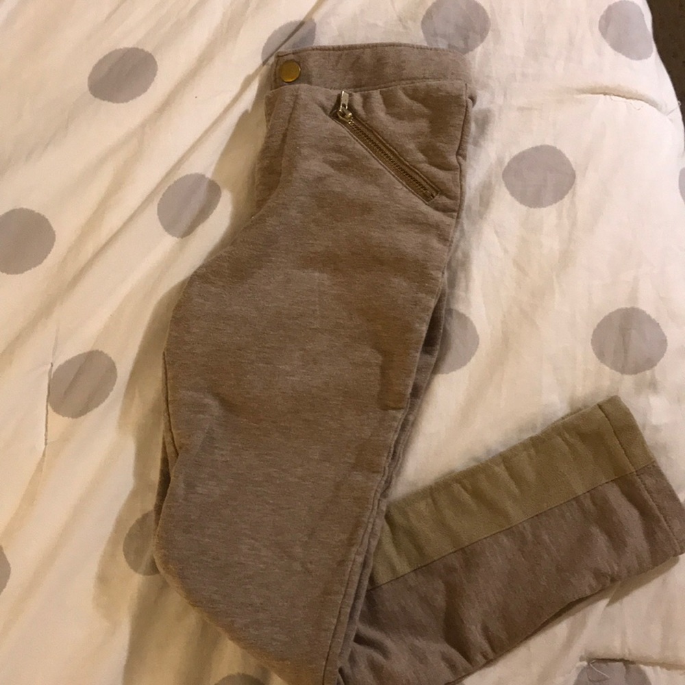 Kids tan comfy pants